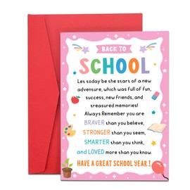 Back to School Supplies for Girls Dorm Room Essentials First Day of School Cards for Son Daughter Students School Stuff for Kids Boys Kindergarten Preschool College 1st 2th 3th 4th 5th Grade