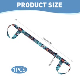 1Pcs Yoga Mat Strap Lightweight Yoga Mat Carry Strap Adjustable Yoga Mat Carry Back Padding Elastic Belt Non-Slip Shoulder Carrier for Pilates Fitness Exercises Aerobics Outdoor Sports Mats Carrying