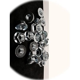 (Qty 50pcs) M12-1.75 / 12mm x 1.75 Thread Steel Flange Spin Wiz Nut Zinc 10.9 Hardware Fastener Kit Set RV8346S