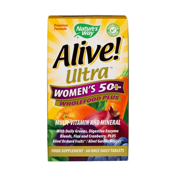 Alive! Ultra Women's 50+ Wholefood Plus Multivitamins - 60 Tablets