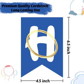 Happy Birthday Banner Red Blue and Yellow Birthday Sign for Boy Girls Birthdays Party Decorations(Sni)