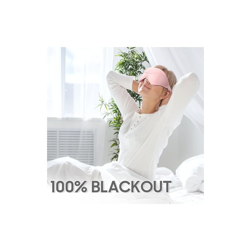 Sleep Mask - Total Blackout 3D Sleeping Mask, Super Lightweight