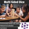 Purple Nebula Polyhedral Dice 7 PCS