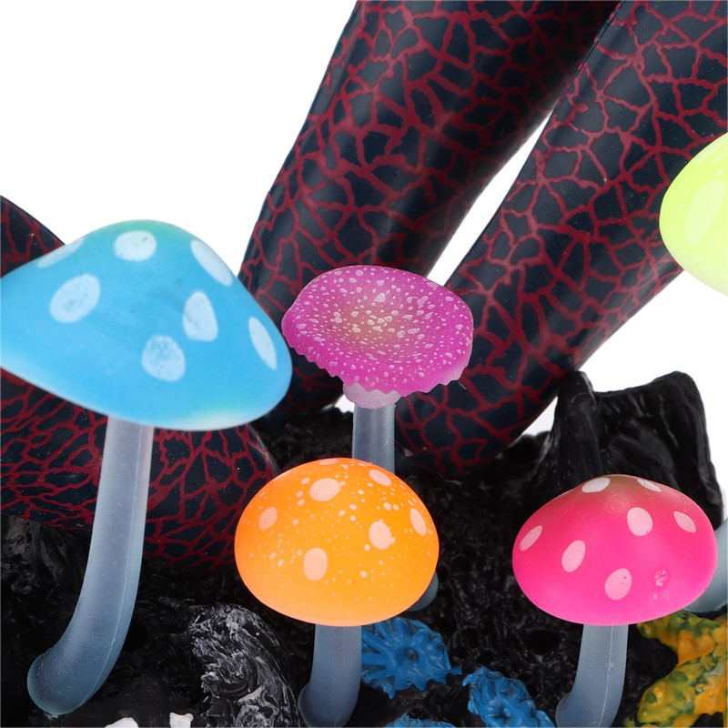 Fish Tank Landscaping Simulation Mushroom Sea Tree Silicon Aquarium Simulation