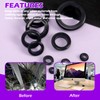 Swpeet 140Pcs Black Rubber Grommet Assortment Kit, 8 Sizes Eyelet