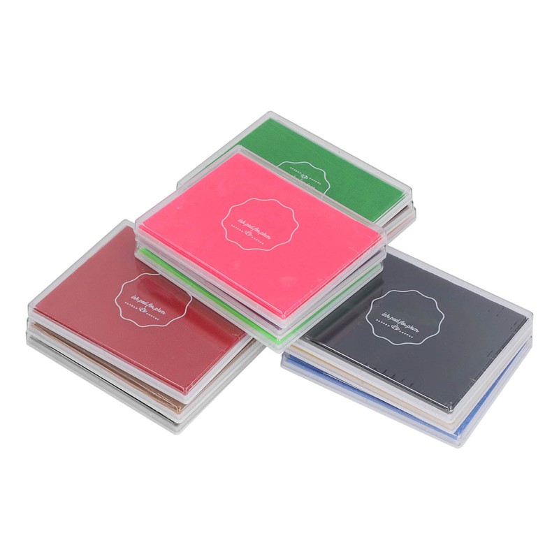 12Pcs Finger Ink Pads 12 Vivid Colors Easy to Clean