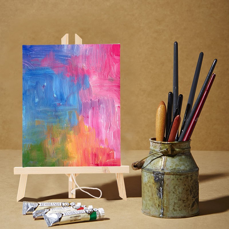 Tosnail Tosnail 6 Packs 8" x 10" Canvas and Easel