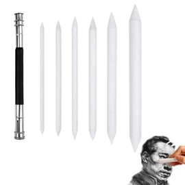 Paper Wiper Pencil, Paper Wiper Set, Double Heads Paper Pen, Art Paper Stumps, Mixer Student Sketch Drawing Tools, with 1 Piece Pencil Extender, for Student Sketch Drawing