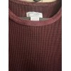 Leisure Life Ribbed dress Long Cotton Burgundy Medium