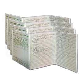 L&P A250 car vehicle license case, 3 pieces vehicle license case, car cover, protective film made of PVC, motorbike, motorcycle, transparent