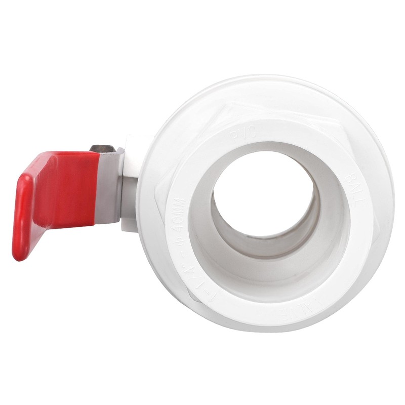 sourcing map Ball Valve, 40mm ID PVC Socket End Shut