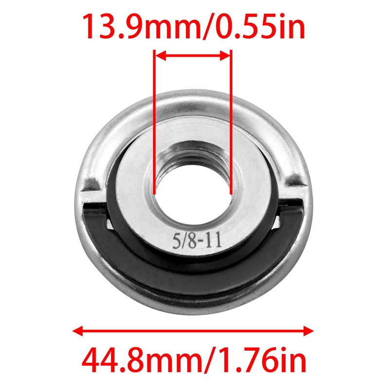 FINBe Angle Grinder Flange Nut 5/8-11 Inch Thread Quick Replacement