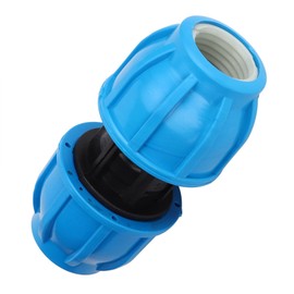 4 x PE Plastic 25 mm Up to Straight Water Pipe Connector Water Pipe Connector PPR PVC Pipe Connector Water Pipe Fitting Joint Straight Pipe Hose Accessories Blue