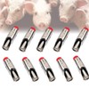 10Pcs Bebedero Chupón para Cerdo, Bebedero de Pezón de Acero