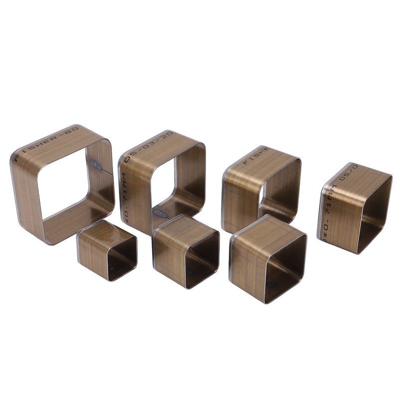 7PCS Leather Die Cutter Rounded Tetragonum 20‑50mm Leather Cutting Dies