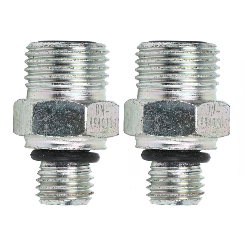 2PCS Turbo Oil Feed Connectors Joint 4940183 Connector Joints Replacement