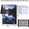 PHIONXEI Trading Card Binder 9 Pocket with 50 Sleeves, 900