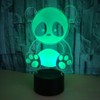 YTDZLTD Optical Illusion 3D Panda Night Light 16 Colors Changing