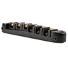 Guitar Roller Saddle Bridge Aluminium Alloy Black Tune Tailpiece Bridge