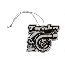 VmG-Store VmG-Store 2er Set Lufterfrischer Duftbaum Tuning frs Auto Duftspender Air Freshener Duft lustiger Anh?nger Design (134 Turbo Skull)