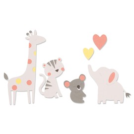 Sizzix Bigz 663863 Zoo Friends of Olivia Rose, Multi-Colour, One Size