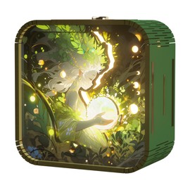 PANZIYU 3D Wooden Puzzle Night Light,DIY Craft for Adults with Touch Night Light, Chrismas, New Year, for Teen, Desk Decor for DIY Puzzle Lovers, Men and Women(Jungle Spirit)