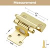 40 Pack 20 Pair Gold Cabinet Hinges - 1/2 inch