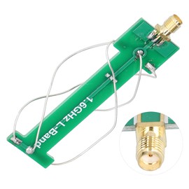 Four-arm Helical Antenna, 1.6mm Thick Double-Sided PCB, Wide Range Circular Polarization, 1.6G, SMA (Male) for Satellite Positioning Systems (Green)