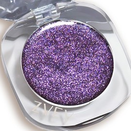 Eyeshadow Palette, Glitter Cream Eyeshadow Palette, Shimmering Creamy Purple Eyeshadow for Day & Night Eye Make-Up, Long-Lasting Waterproof Eye Shadow Pallets for Women Girls (5#Black Violet)