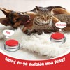 Soulchen 6 Pcs Dog Buttons for Communication Red Sliver Dog