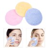 3pcs Round Cleansing Pads Reusable Cotton Pads Blending Sponges for