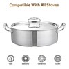 DELARLO 8QT Stainless Steel Hot Pot Induction Shabu Shabu Pot