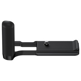 JJC R50V Metal Camera Hand Grip for Canon R50V Camera, Arca Swiss Quick Release Plate Support with Anti-Slip Silicon, Cold Shoe Mount, 1/4"-20 Threaded Hole, L Bracket Enhanced Handle Grip, Black