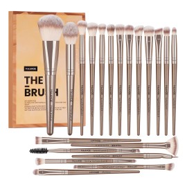 Brochas Maquillaje Profesional Maange Brocha Para Base Pincel Para Delinear Ojos Brochas Kabuki Mag5748 Set De 20 Brochas Dorado Kit De Brocha Maquillaje Profesional Para Pintacaritas Herramienta