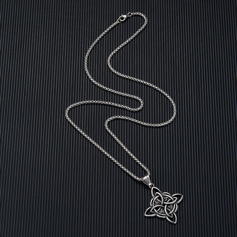 HannaFires Nordic Vintage Celtic Knot Pendant Viking Necklace Retro Accessory
