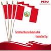 NJ & NJBW 20 Pack Small Mini Peru Flag on