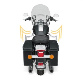 Kiawnia Motorcycle Crash Bar, Highway Engine Guard Crash Bar for Harley Davidson Touring Road King Street Glide Electra Glide CVO and Trike Models 97-08 (Chrome Plating)