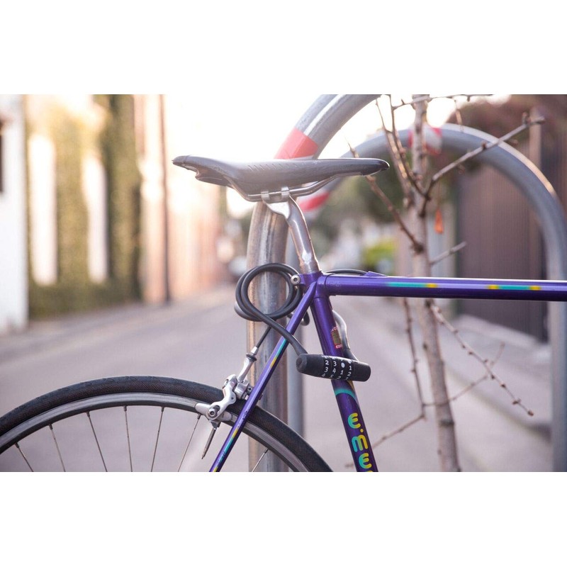 KNOG Party Coil Cable Key Lock, Light Red, 10mm x