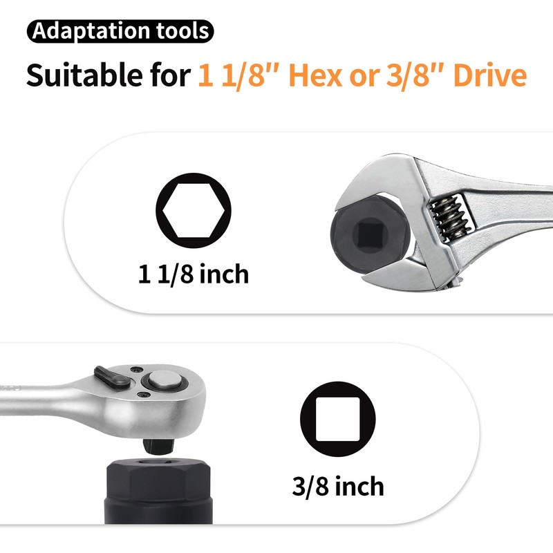 OXCANO Oil Pressure Sensor Socket,1 1/16 Socket Switch Compatible with