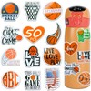 Bifarde 50Pcs Basketball Stickers - Sports Vinyl Waterproof Decals for