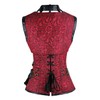 Charmian Women's Steel Boned Retro Goth Brocade Steampunk Bustiers Corset