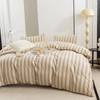 ECOCOTT Duvet Cover Set, 100% Washed Cotton Linen-Like Textured Soft