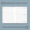 POPRUN TJ-26-CELO7-NB 2026 A5-Terminplaner mit Wochenansicht (22 x 16,5 cm),