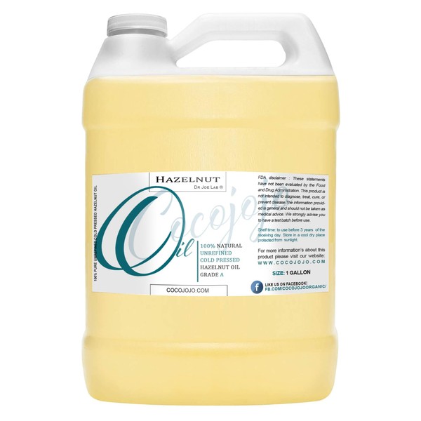 Dr Joe Lab Hazelnut Oil 128 oz 100% Pure Natural