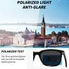 YAMEIZE Retro Polarized Rectangle Sunglasses for - Women Men Classic