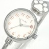 [Follow] catmint H05024A-3 SV Women's Wrist Watch, Silver Paw Bangle