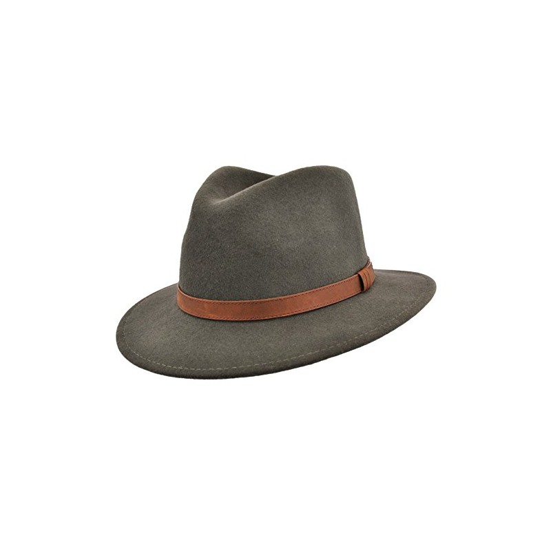 Quality Hand Made Fedora Trilby Hat with Leather Type Band