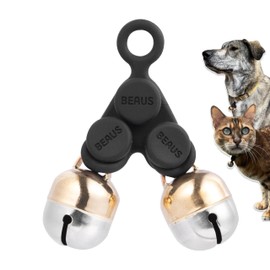 Beau's Bells V2 | Cats & Dogs Collar Bells with New Easy Release Clip | Premium Handmade - Track Your Pet, Protect Wildlife