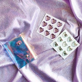 Holographic fabric photography background fabric 3 colors Instagrammable glitter photo pearl sheet pink 3ea