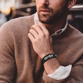 STARNNY Black Leather Bracelets for Men Cross Bracelet for Men Bracelets Stainless Steel